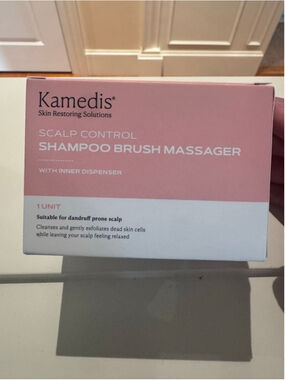 Kamedis Scalp Control Shampoo Brush Massager White Pink
